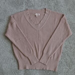 Philosophy Dusty Pink V-Neck Sweater